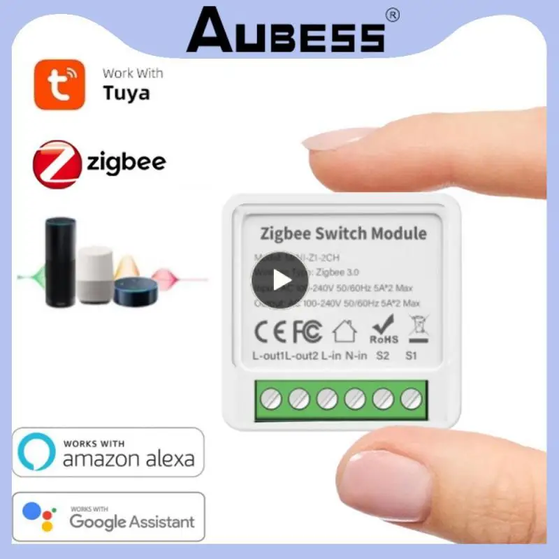 

Модуль смарт-выключателя Tuya Zigbee 1/2/3/4, с приложением