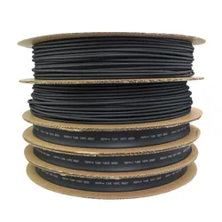 Рулон чëрной термоусадки, длина 5 м, диаметр 1-40 мм