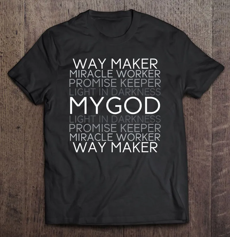

Женская футболка с надписью «Christian Believer Waymaker»