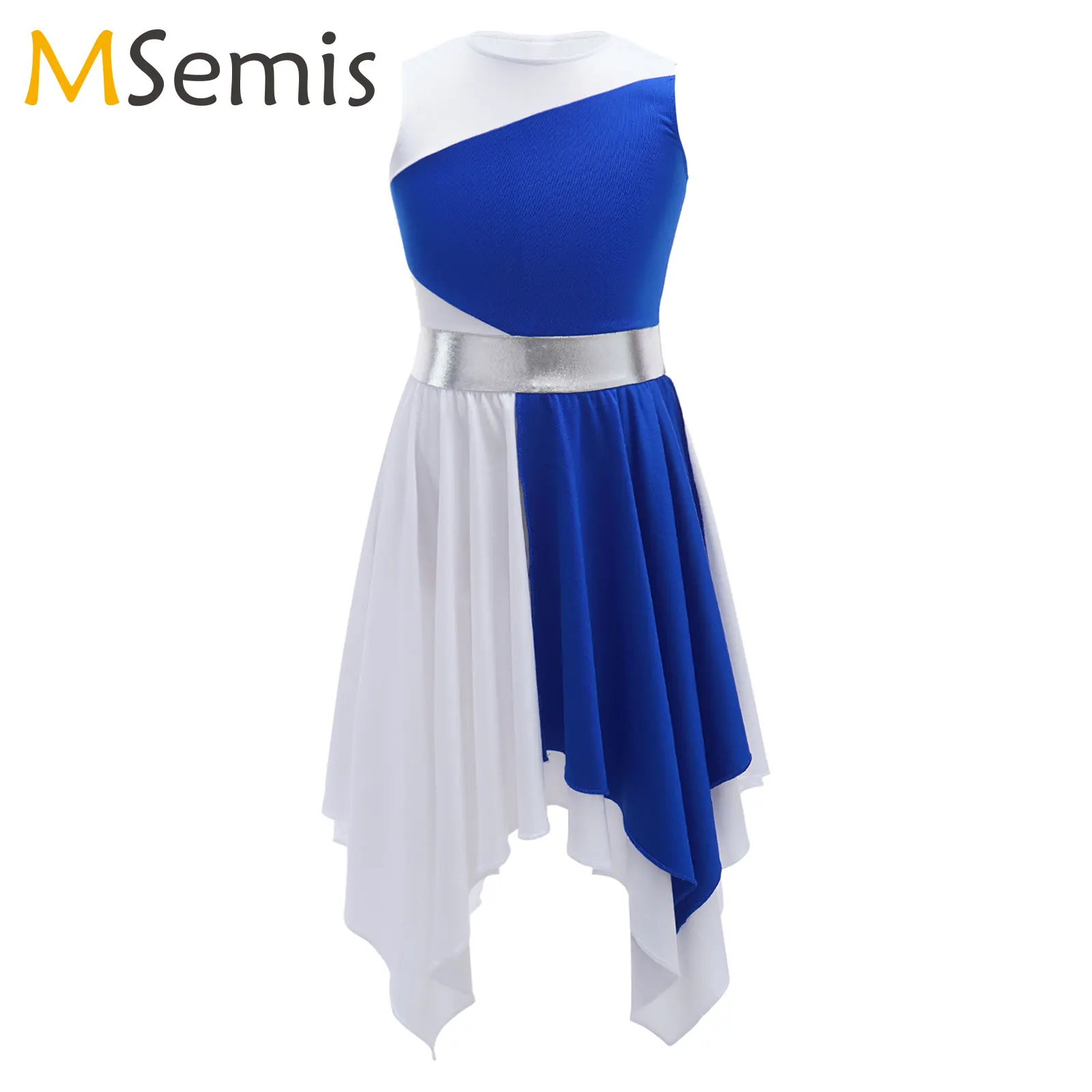 

Детское платье для девочек, для литаргических танцев, платье с асимметричным подолом для церковного хора, бальной комнаты, вальса, сценического представления