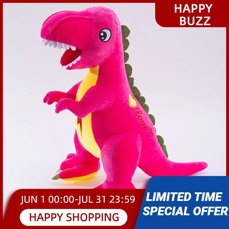 

Cute Tyrannosaurus Rex Lightning Plush Doll Toys Kawaii High Quality Decoration Gifts For Boys Girls Friends Children