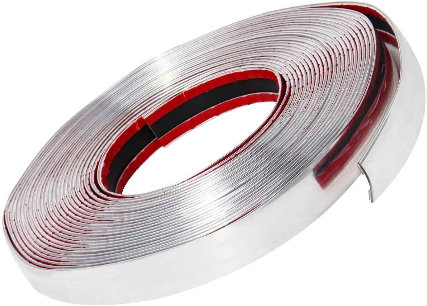 

Car Chrome Molding Trim Body Interior Strip Bumper Door Edge Lip Protective Guard Styling Sticker Adhesive Scratchproof 22mm DIY