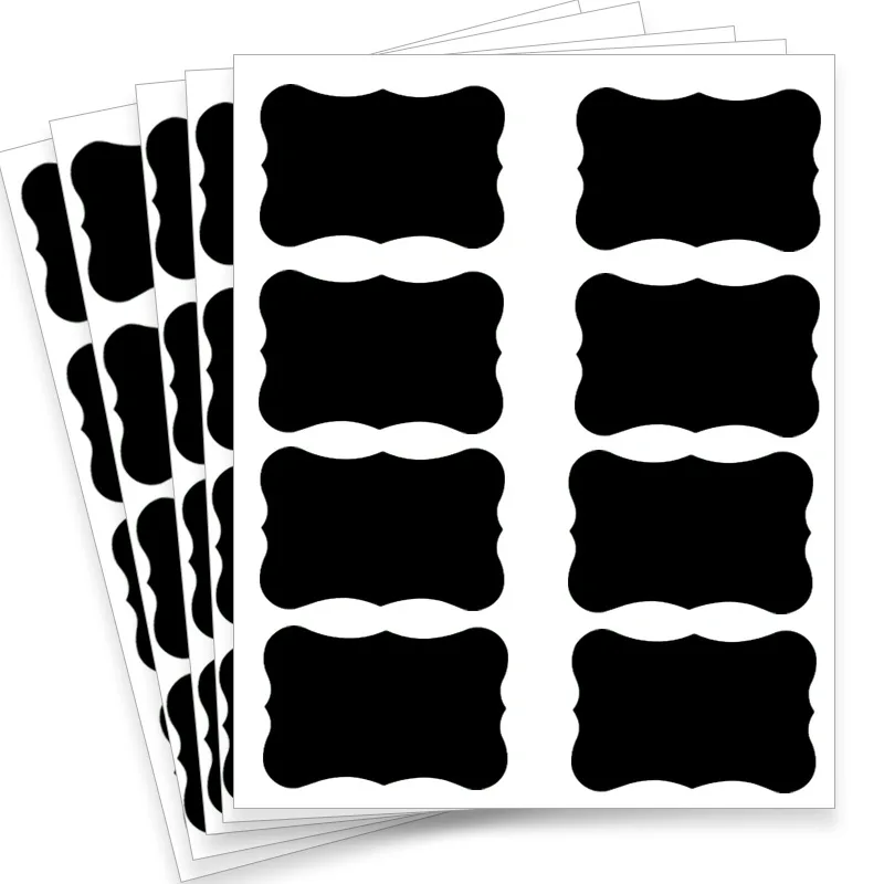 

Blackboard labeling pvc waterproof erasable reusable special-shaped blackboard stickers