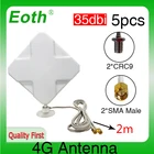 Eoth 5 шт. 4G lte Антенна 35dbi SMA Штекерный разъем антенна маршрутизатор 21 см ipex 1 SMA Гнездовой Удлинительный кабель
