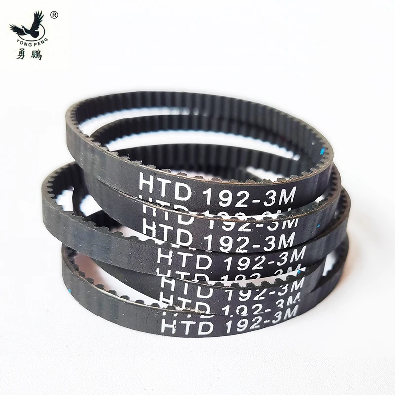 

5 шт. 192 HTD3M ремень ГРМ длина 192 мм ширина 6 мм 64 зубца резиновая замкнутая петля 192-3M-6 S3M 3M 6 шкив для станка с ЧПУ строгальный станок