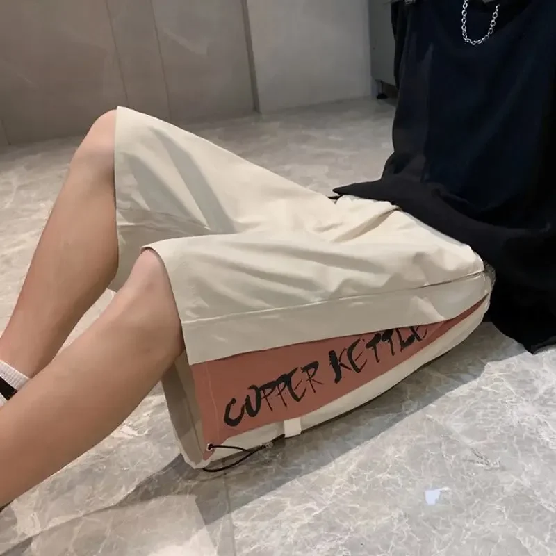 Лето 2022 новый стиль Гонконгские мужские корейские модные повседневные брюки