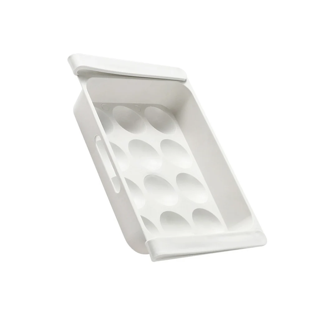 

Useful Refrigerator Eggs Storage Box 12 Eggs Holder Food Storage Container Case Fresh Spacer Layer Storage Rack#T2