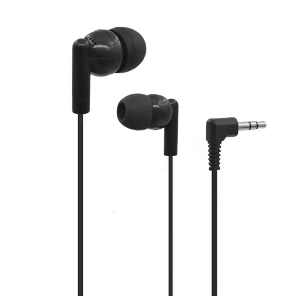 

High Sensitive Black 3.5mm High Sensitive Wired Earbud Headset for Home