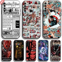 marvel avengers phone case 6 3 inchfor xiaomi redmi note 8t bumper silicone cover soft tpu funda back ultra thin