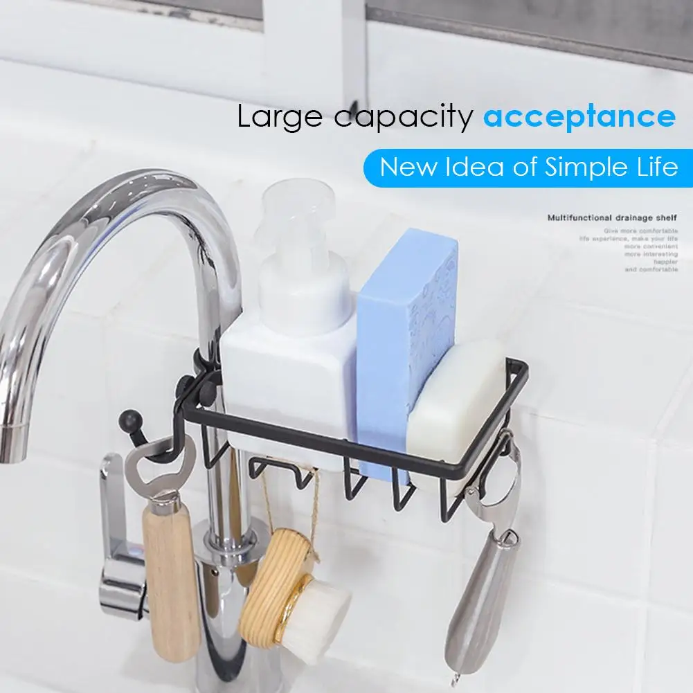 

Kitchen drainage rack, faucet rack, sink dishcloth disposal rack, stainless steel dishcloth disposal rack