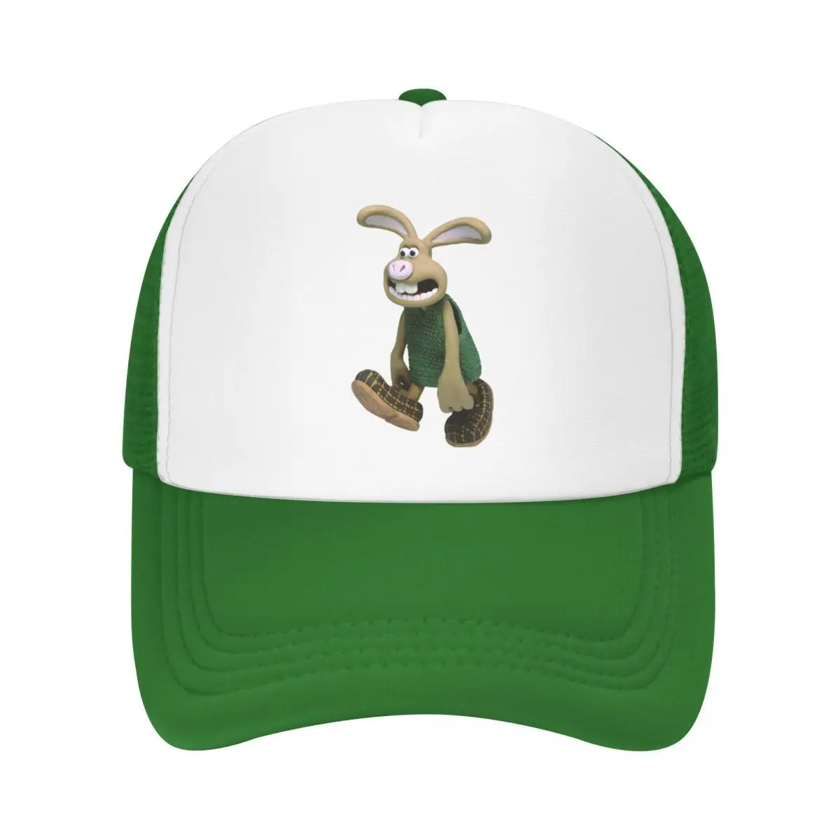 

Hutch Wallace And Gromit Mesh Baseball Caps Hip-Hop Trucker Hat The Curse of the Were-Rabbit Dad Hat Breathable Snapback Caps