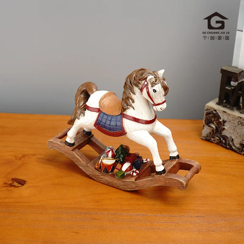 

Рождественские трояны, поделки из смолы, домашняя комната, украшение для рождественской елки, Имитация животных, украшения