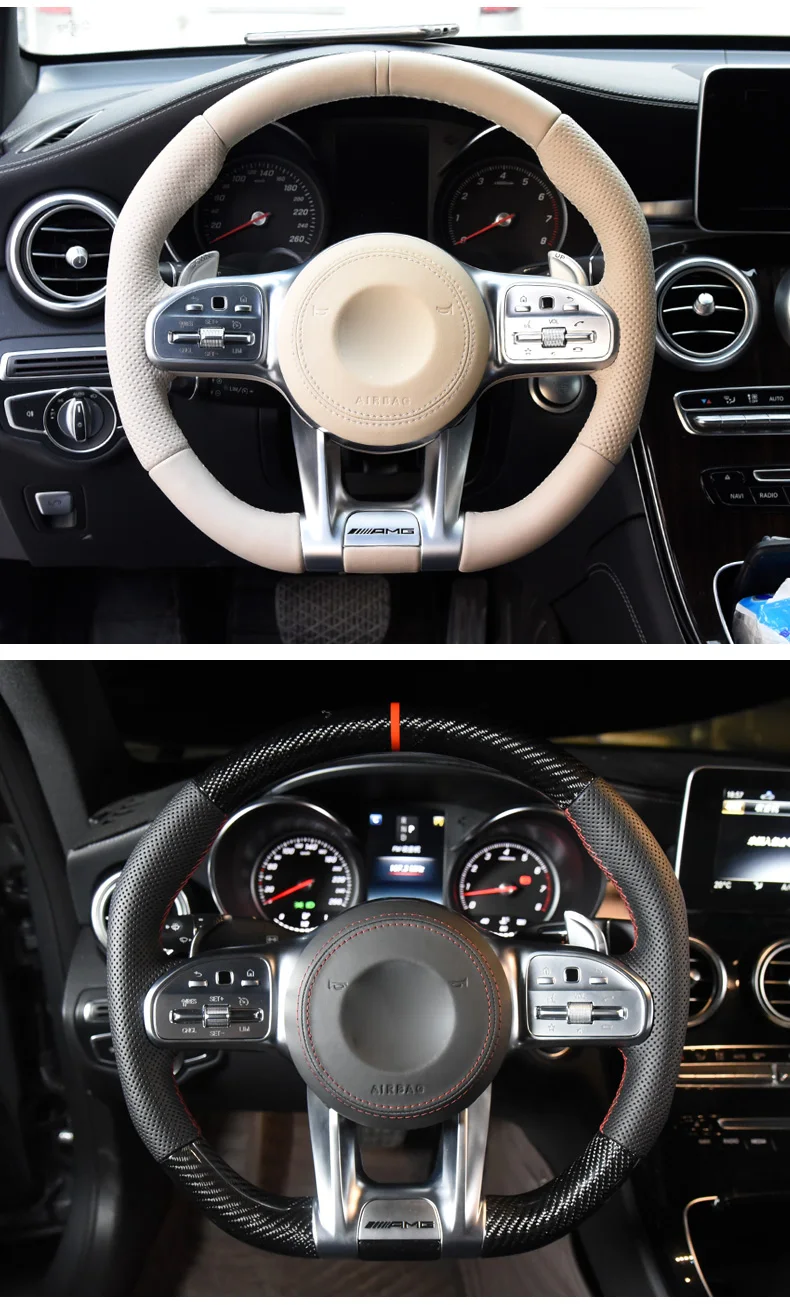 Рулевое колесо из углеродного волокна для Mercedes Benz S Класс C EG класс AMG на выбор |
