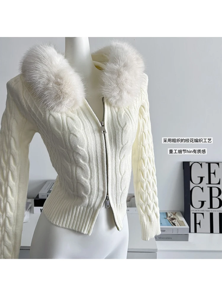 Зимние женские однотонные толстовки с длинными рукавами Shoujo Old Money кардиган