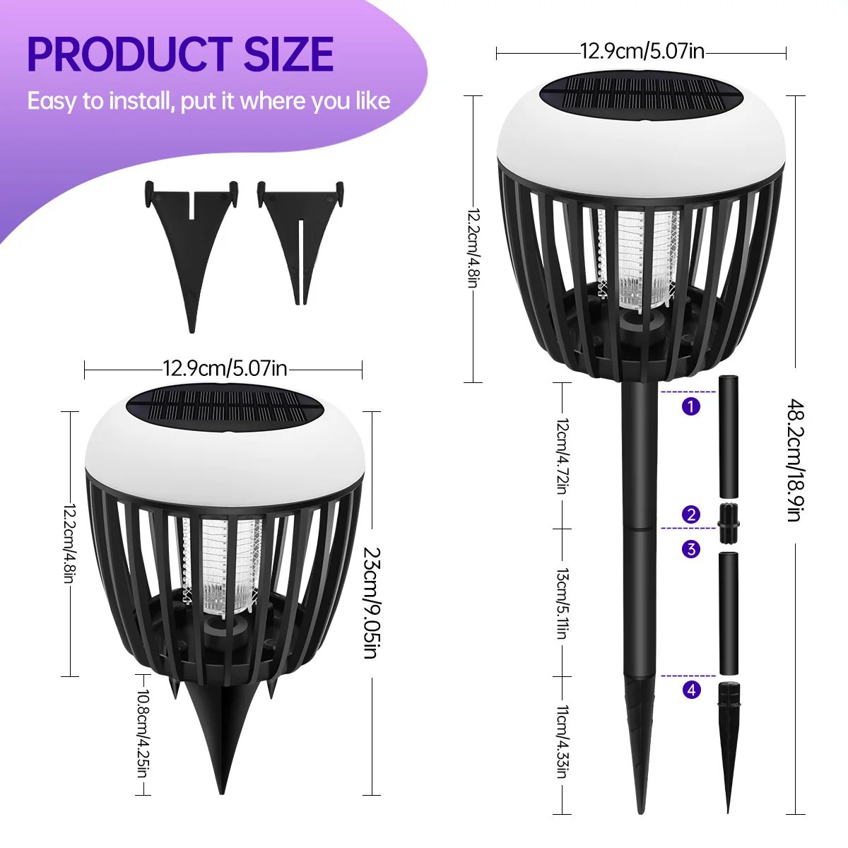 Устройство От Комаров На Солнечной Энергии Для Наружного Сада Безопасное Двора И