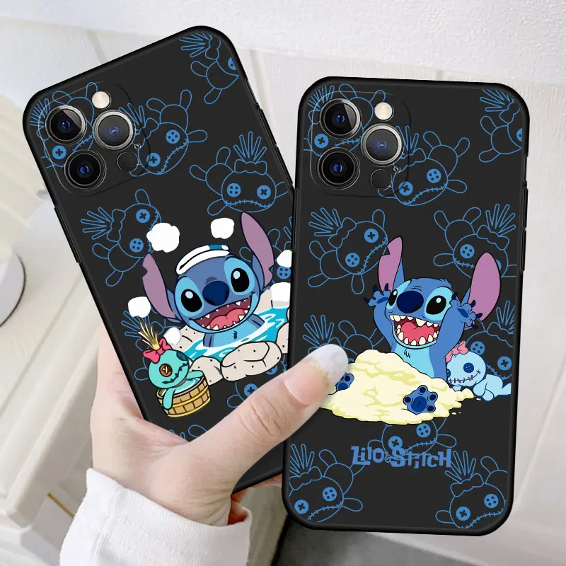 

Etui Coque Smartphone For Apple iPhone XS 12 11 8 Plus 13 Pro Max 7 X XR 14 SE 5 5S Mini SE2 6S 6 Stitch Hot Springs
