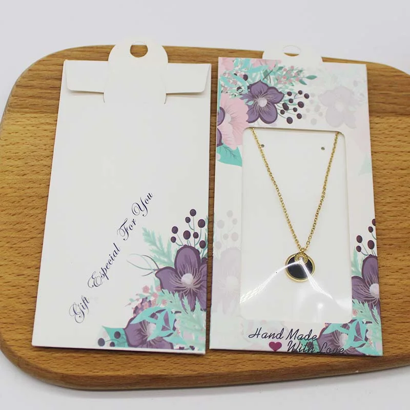 Новое прибытие Marbling цветок стиль ювелирные изделия ожерелье подвеска упаковка