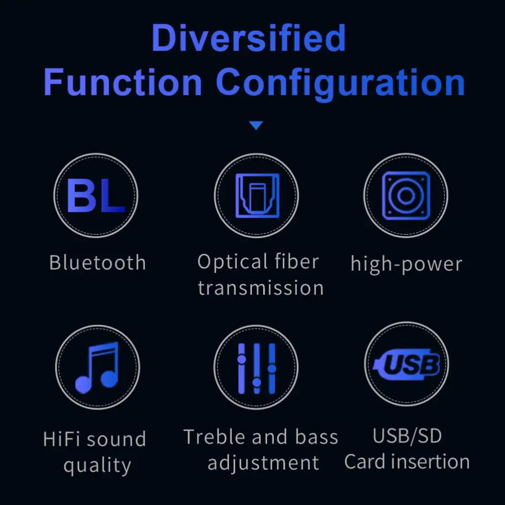 Мини аудио Bluetooth 4-канальный звуковой мощный стерео усилитель HiFi Цифровой для