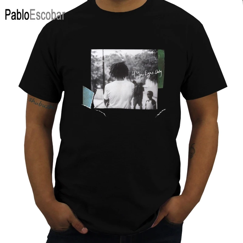 

J Cole - 4 Your Eyez Only - Black T-Shirt Fashion Short Sleeve Sale 100 % Cotton Hot Sale Men T Shirt Fashion Top Tee