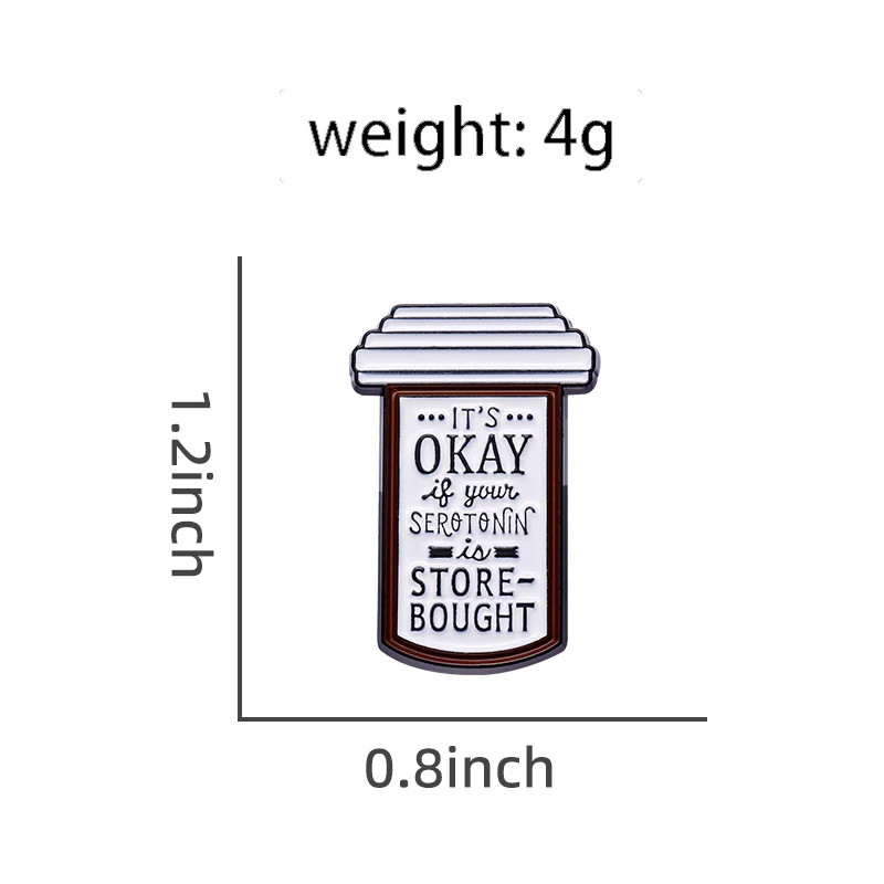 Броши с информацией о психическом здоровье на заказ значки лацканами ювелирные