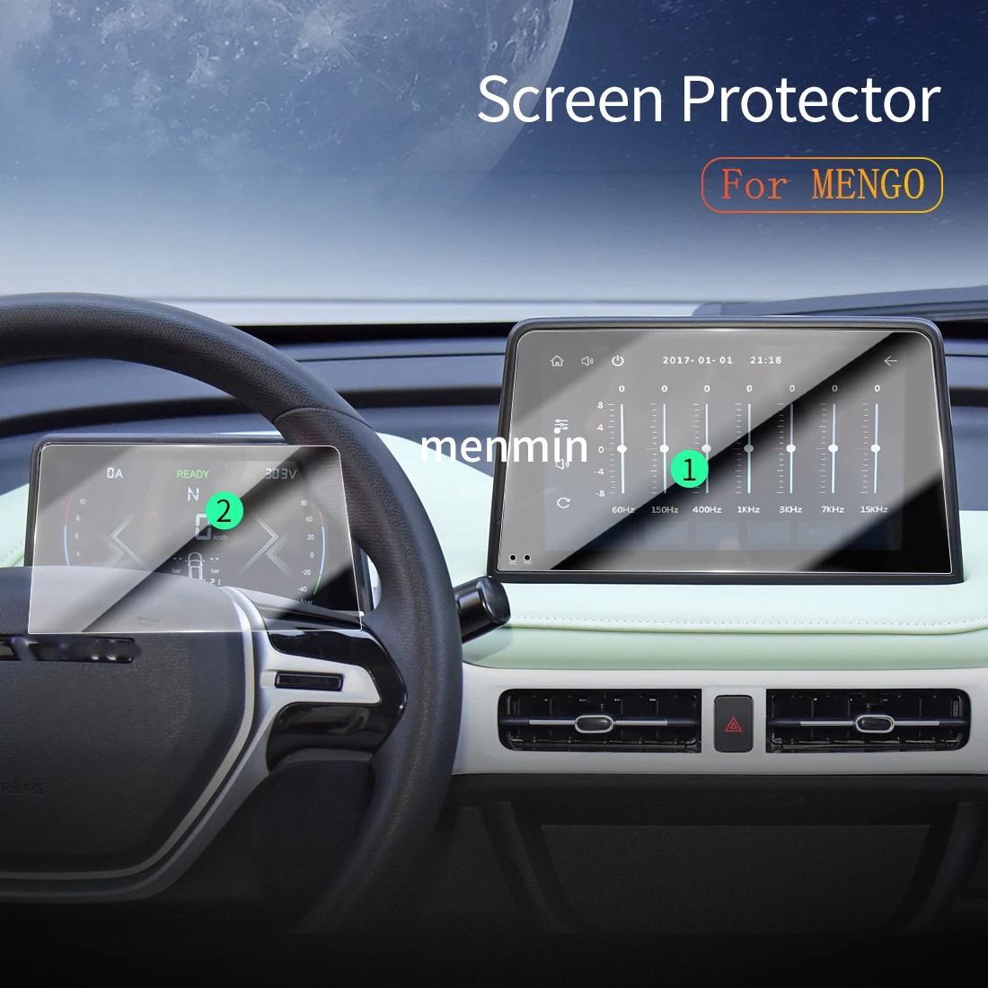 Автомобильные наклейки для Carplay защита экрана дисплей Аксессуары автомобилей