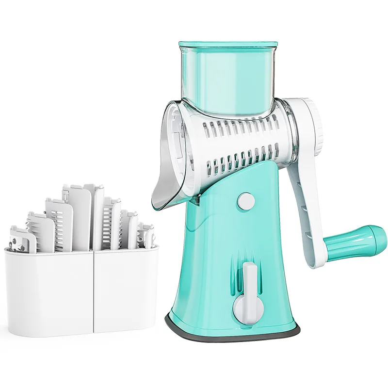 

Vegetable Slicer Manual Kitchen Accessories Grater Vegetable Chopper 5 In 1 Round Cutter Potato Spiralizer Home Gadget Tool