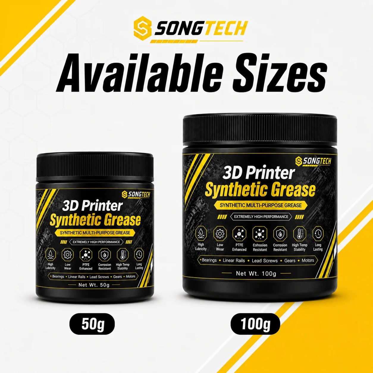 Синтетическая смазка Songtech для 3D-принтеров с PTFE Super Lube 21030: смазка для ходовых винтов, линейных направляющих, подшипников, шестерен (art.: 3920da93c2cd4) - 3920da93c2cd4