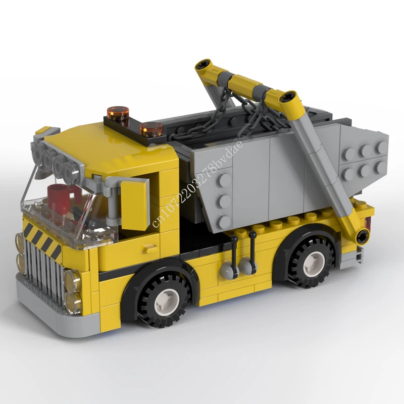 

219PCS Customized MOC City Traffic Tipper truck Model Building Blocks Technology Bricks DIY Creative Assembly Kids Toys Gifts