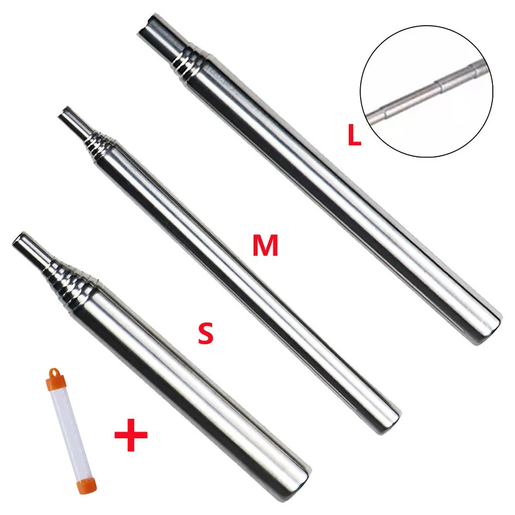 

Outdoor Telescopic Pocket Bellows Survival Fire Camping Blowing Torch S/M/L Collapsible Blowing Torch Fire Stick With Bag