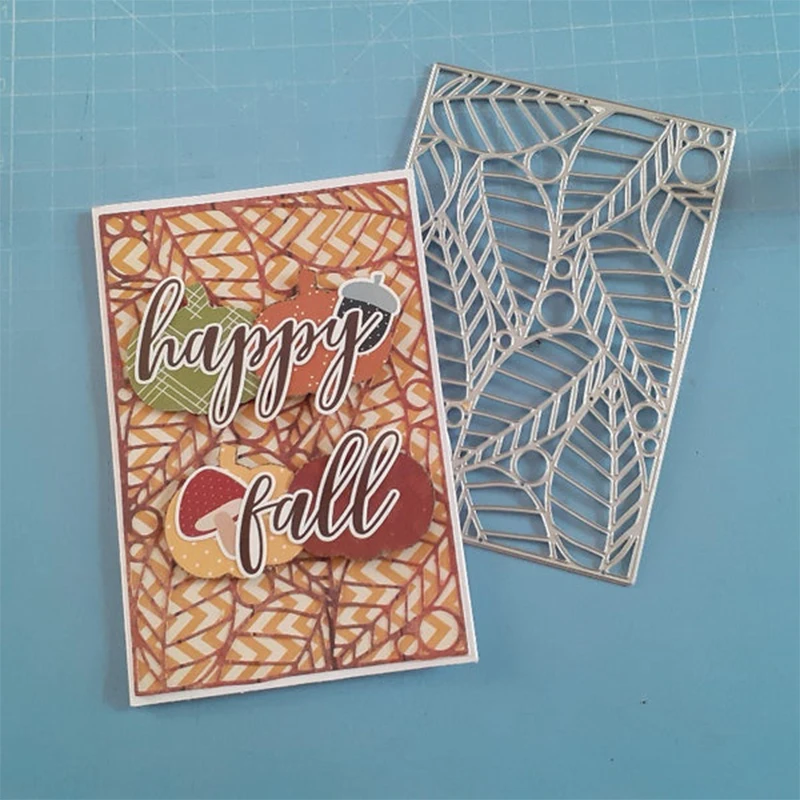 Новинка форма для тиснения в виде листьев рельефная 2022 металлические пресс-формы