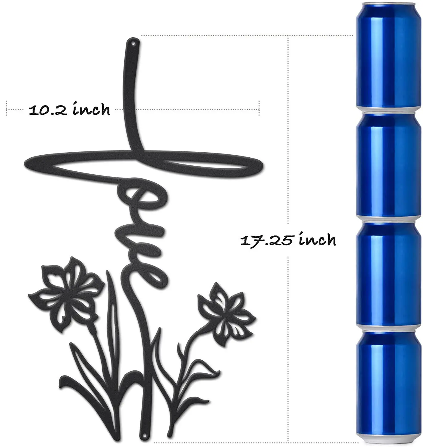 

Floral Love Cross Wall Decoration Extra Large Decorative Wall Hanging for Home