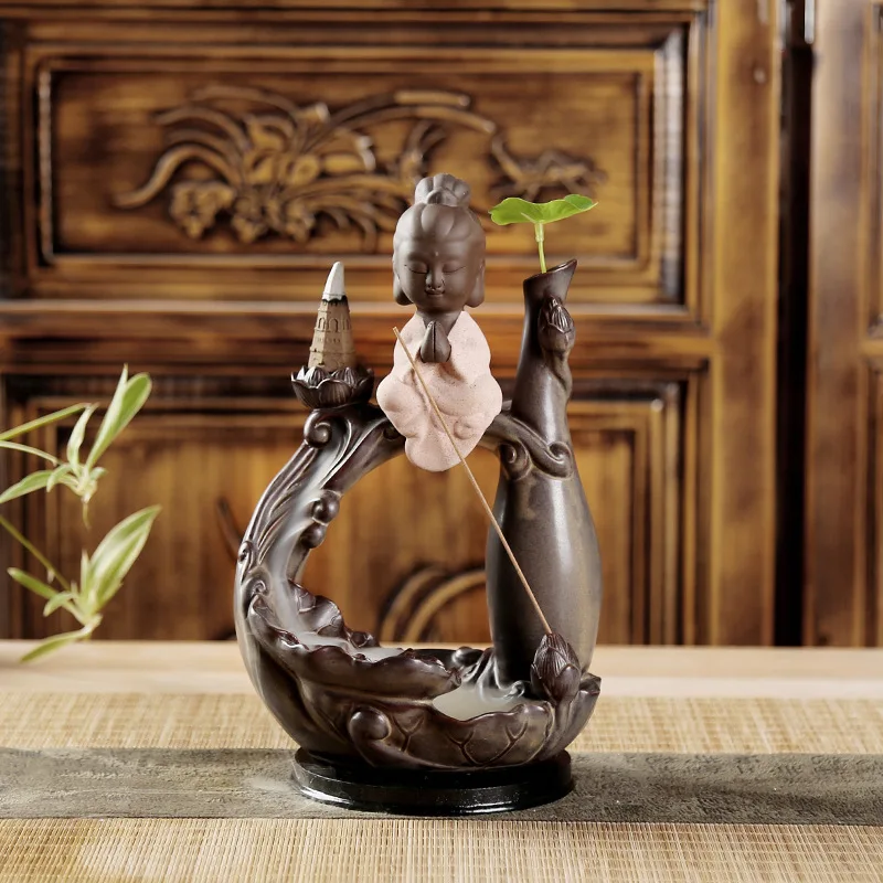 Конусы для благовоний Backflow большая башня курильница держатель лотос маленькая