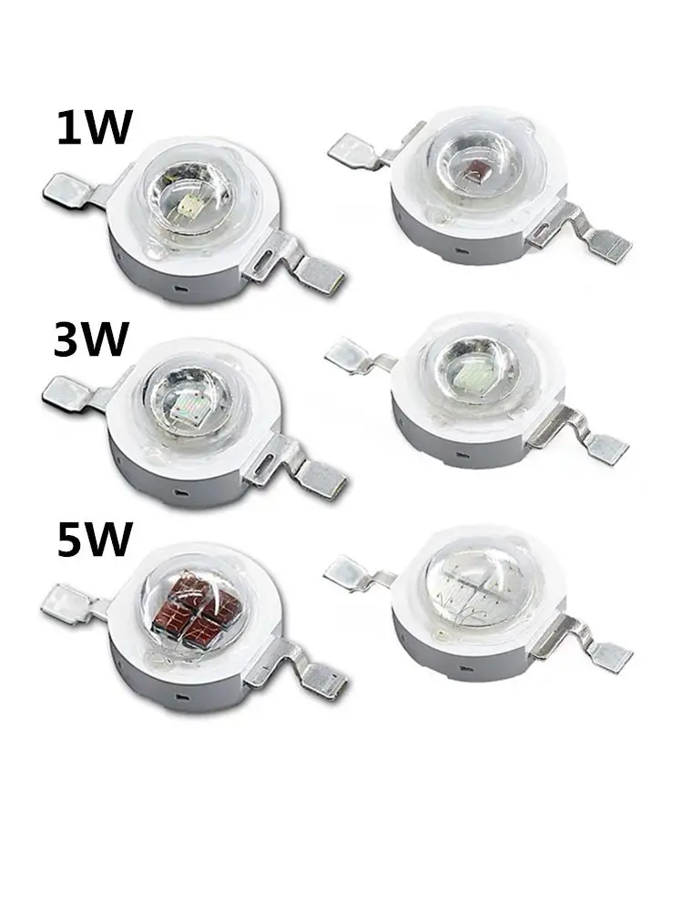 12PCS 50PCS COB LED 1W 3W 5W 3V 350MA 750MA Chip Bulbs High Power Lamp White Warm White Red Green Blue Yellow Good Taiwan Chips