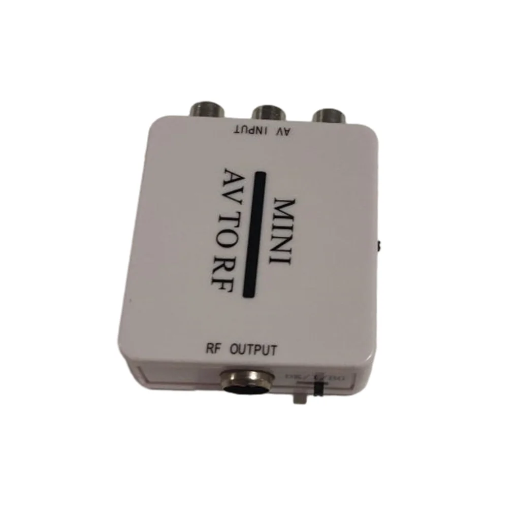 

Mini HD Video Converter Box RCA AV CVSB to RF Video Adapter Converter Support RF 67 25Mhz 61 25Mhz
