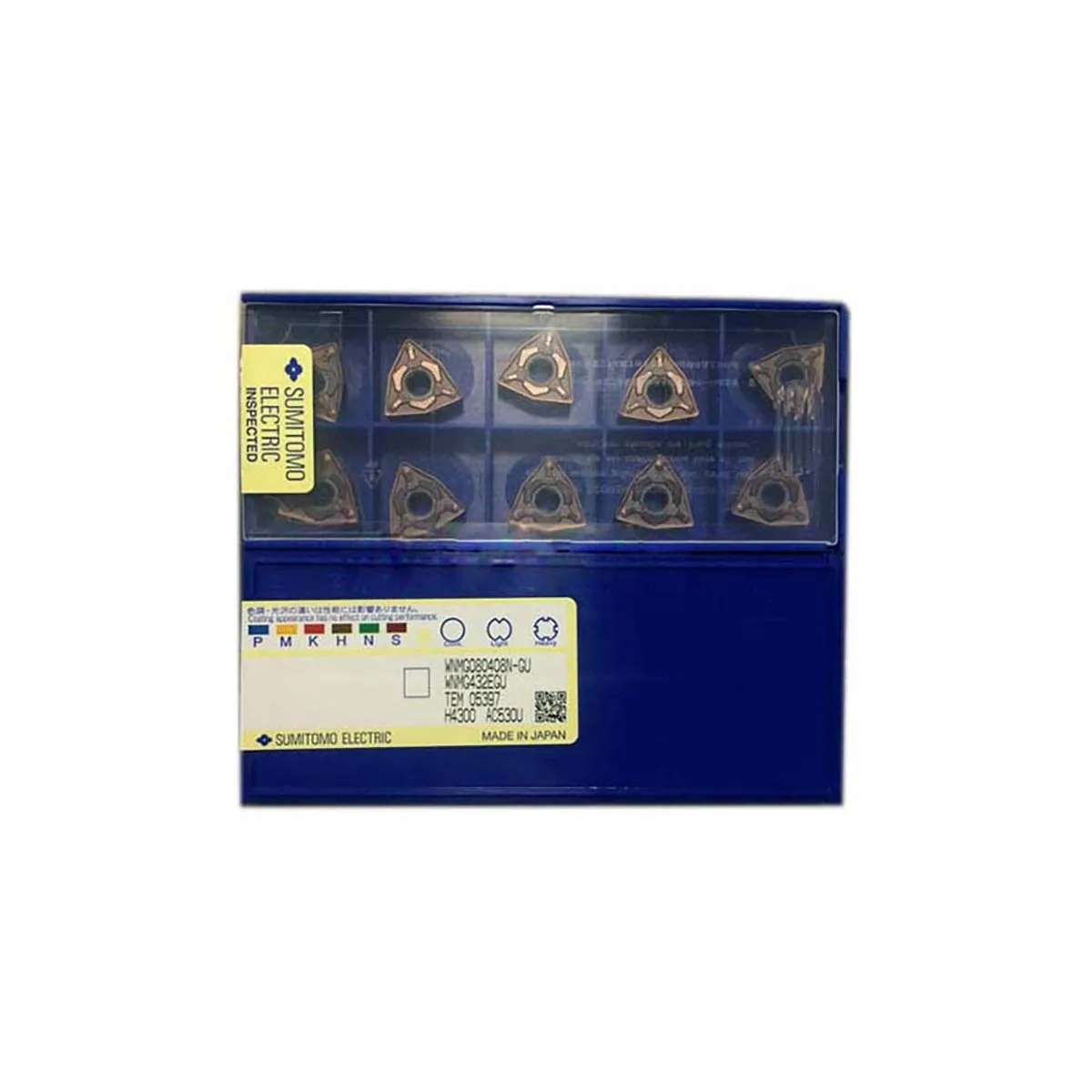 

SUMITOMO 100% Original WNMG WNMG08 WNMG080408N WNMG080412N WNMG080404N SU MU AC530U Medium Roughing Carbide Turning Inserts