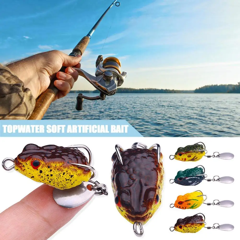 

Long Throw Thunder Frog Fishing Lures Soft Baits Floating Topwater Lure Artificial Bait Black Fish Special Bait Fake Bait Set