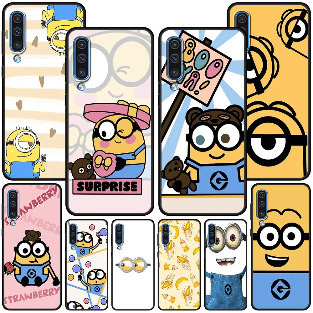 Забавный Милый мультяшный чехол M-Minionss для Samsung Galaxy A50 A30s A10 A70 A10s A30 A20s A50s A04 A03s A71 A04s A03, мягкий чехол для телефона
