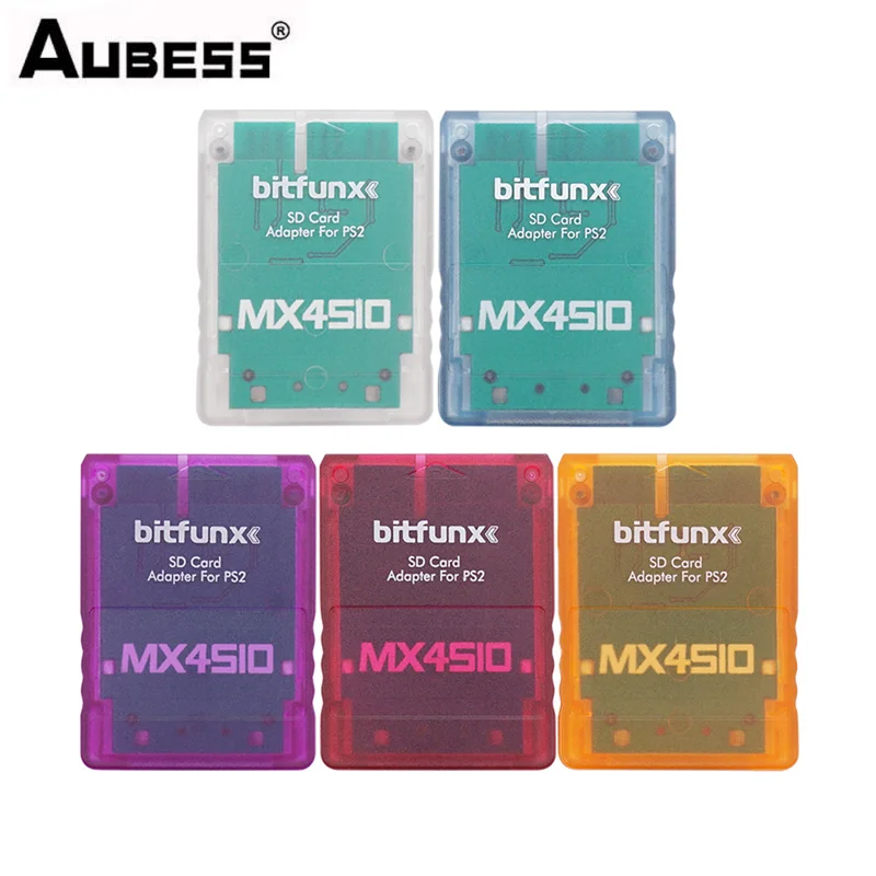 Aubess MX4SIO SIO2SD SD/TF Card Adapter + Fortuna 64MB FMCB OPL1.2.0 Card For PS2 Slim (SCPH-7XXXX And SCPH9-XXXX) Consoles