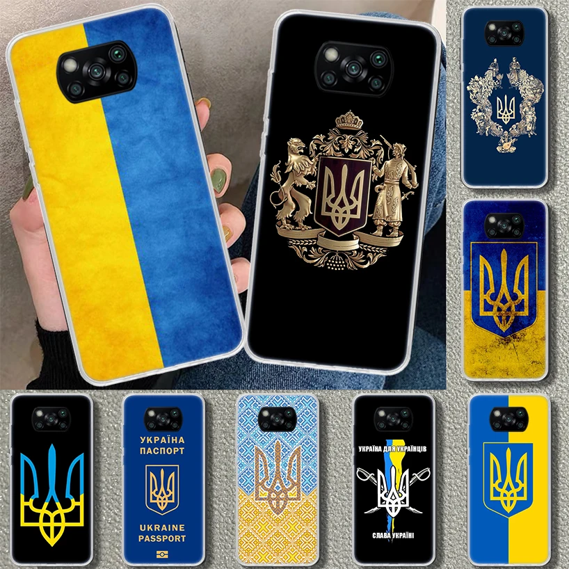 

Ukraine Flag Phone Case Cover For Xiaomi Poco X3 NFC M3 F3 F2 F1 Mi Note 10 Pro 11 10 9 8 Lite 11T 10T 9T A3 Coque