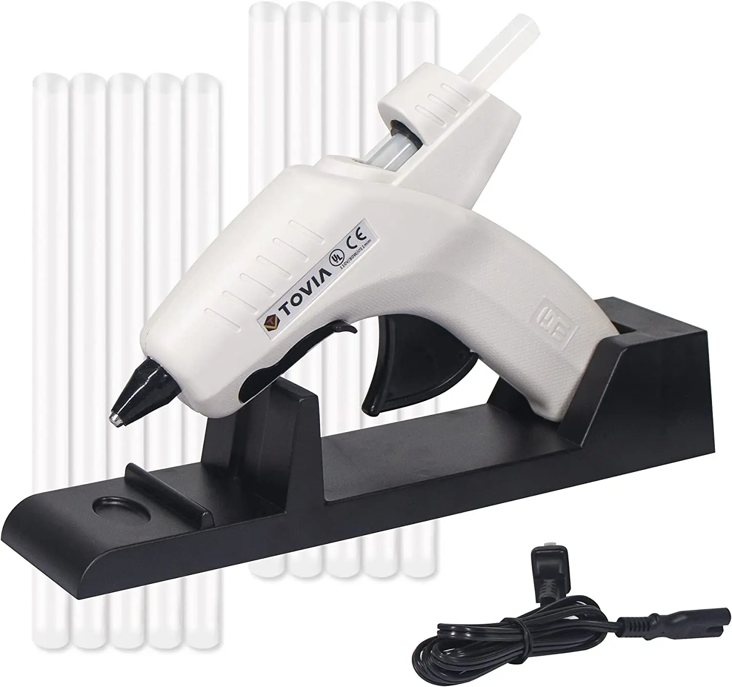 

SCIMAKER Hot Glue Gun Full Size with Heated Base Stand with 10pcs Glue Sticks for DIY Crafts Arts Quick Repairs Decorations Gift