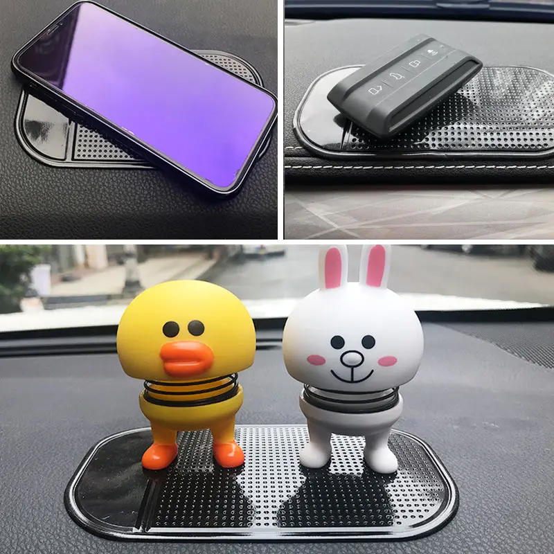 Нескользящий Силиконовый коврик для приборной панели 13 х7 см |