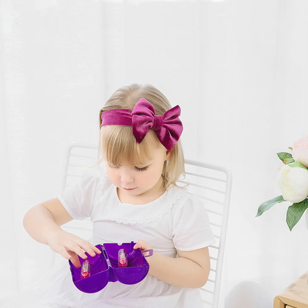 

New Children's Hair Accessories Golden Velvet Baby Headband Velvet Bow Wash Headband Gift Toddler Bandage Ribbon Soft Bowknot