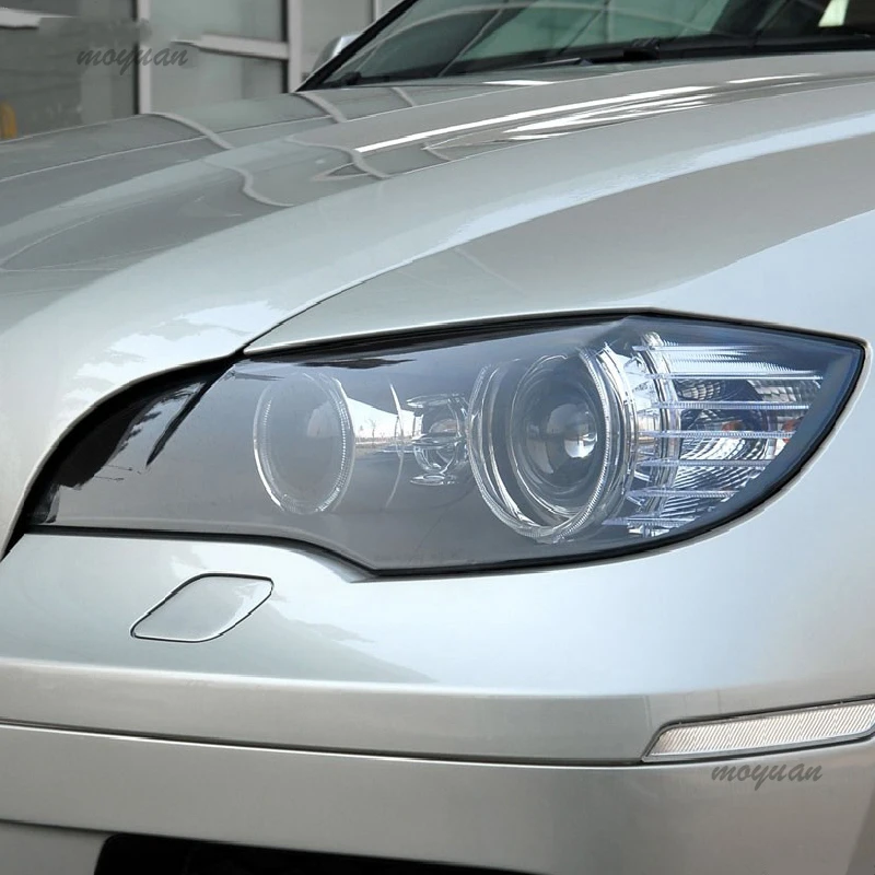 Для BMW X6 E71 F16 M F86 G06 тонировка для автомобильных фар Черная защитная пленка