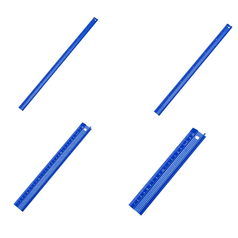 

Protective Ruler Straight Measuring Drawing Scribing Non-slip Woodworking Tools