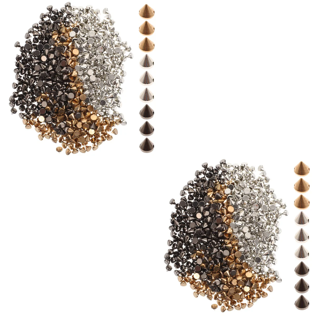 

2pcs 6 bags of Crafting Studs Craft Crafting Rivet Studs Clothing Rivet Spike