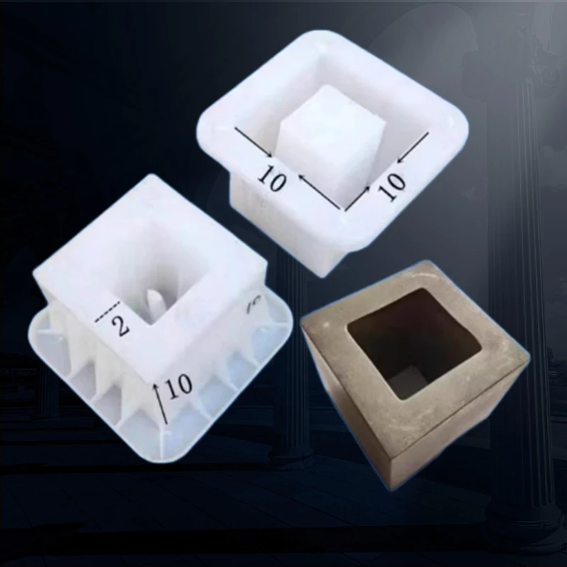 Пластиковая цементная форма с двойным отверстием 40x20x20 см