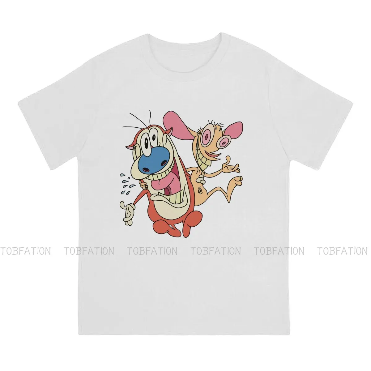 Футболка Ren and Stimpy винтажная Альтернативная Мужская одежда топы большая