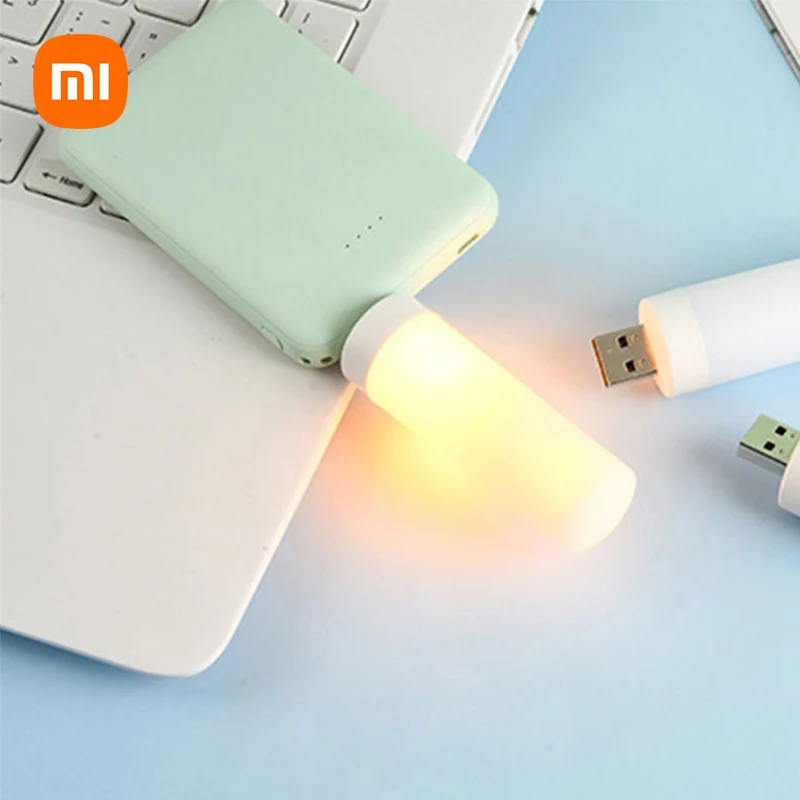 

Ночник Xiaomi с USB-подсветкой, фонарь с подсветкой в виде пламени, светодиодный светильник с мобильным источником энергии для ПК, ноутбука, уличное и внутреннее освещение