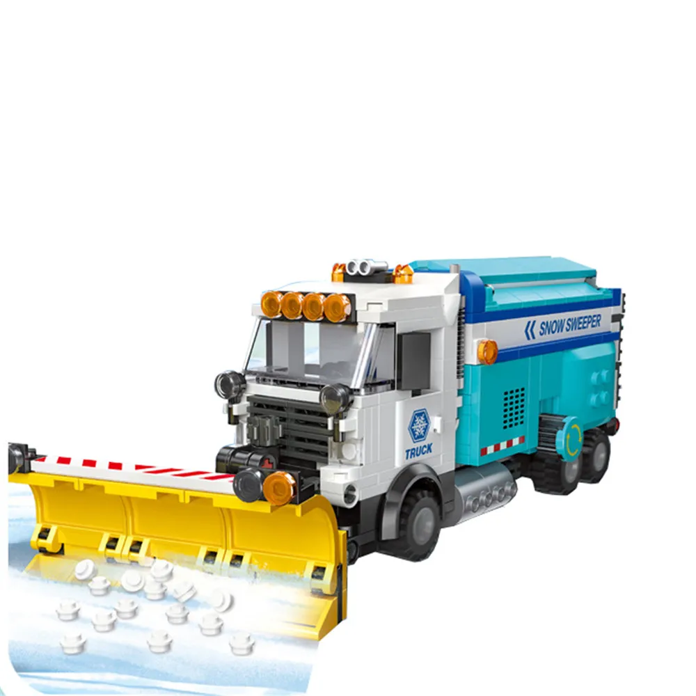 Городской санитарный автомобиль Снегоуборщик уборщик мусоровоз блок сделай сам