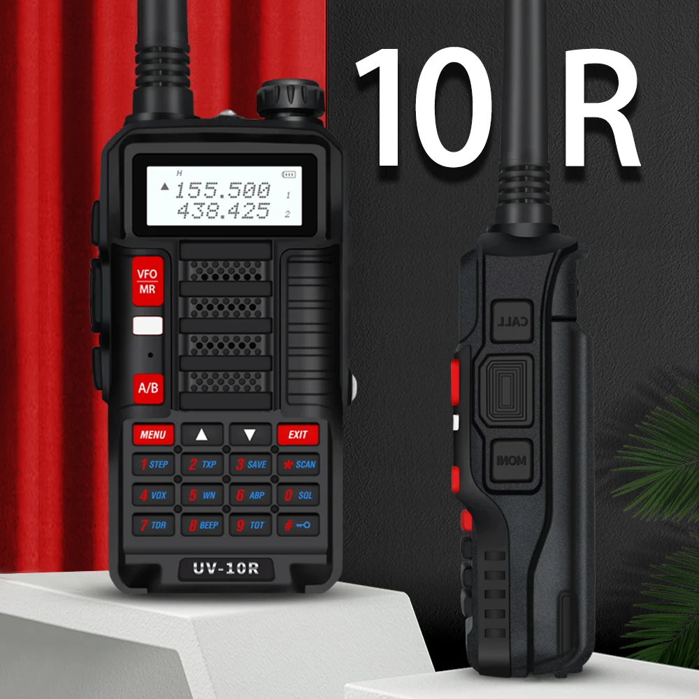 New 2022 Baofeng Uv10R 10w Professional Walkie Talkie For Hunting 10 Km City Ham Radio Station Amateur Updated Vhf Uhf Ham Radio